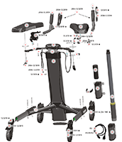Exploded view with spare parts TOPRO Taurus E Premium